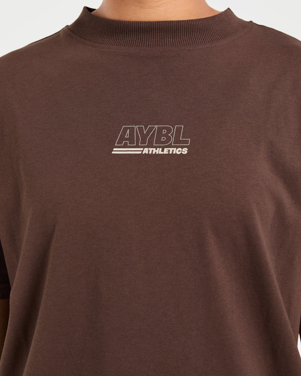 Athletics Track Oversized T Shirt - Brown/Sand