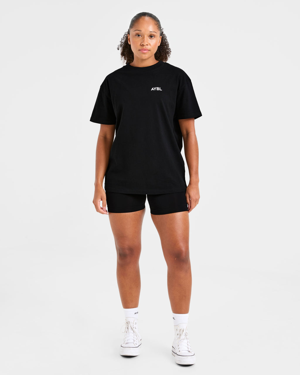 Lift Graphic Oversized T Shirt - Black
