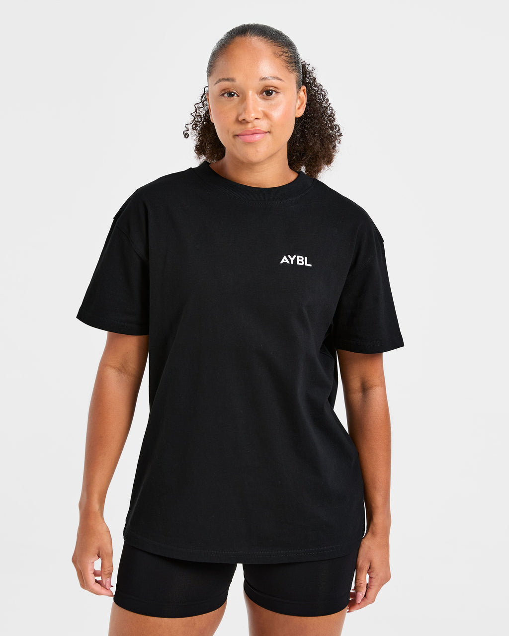 Lift Graphic Oversized T Shirt - Black